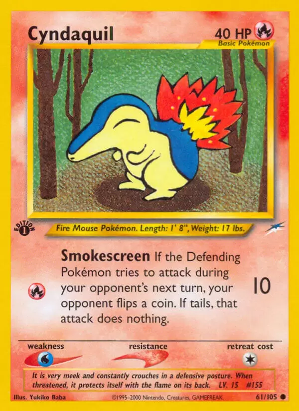 Neo Destiny - Cyndaquil 1st Edition