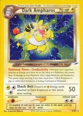 Neo Destiny - Dark Ampharos Holo