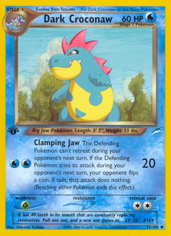 Neo Destiny - Dark Croconaw 1st Edition