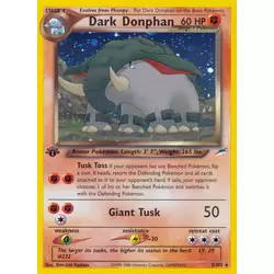 Dark Donphan 1st Edition Holo
