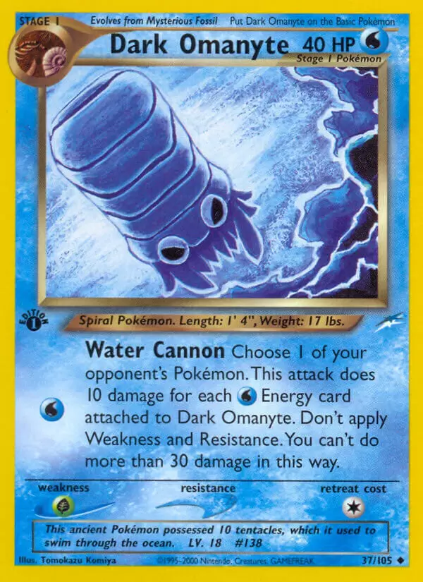Neo Destiny - Dark Omanyte 1st Edition