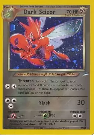 Neo Destiny - Dark Scizor Holo