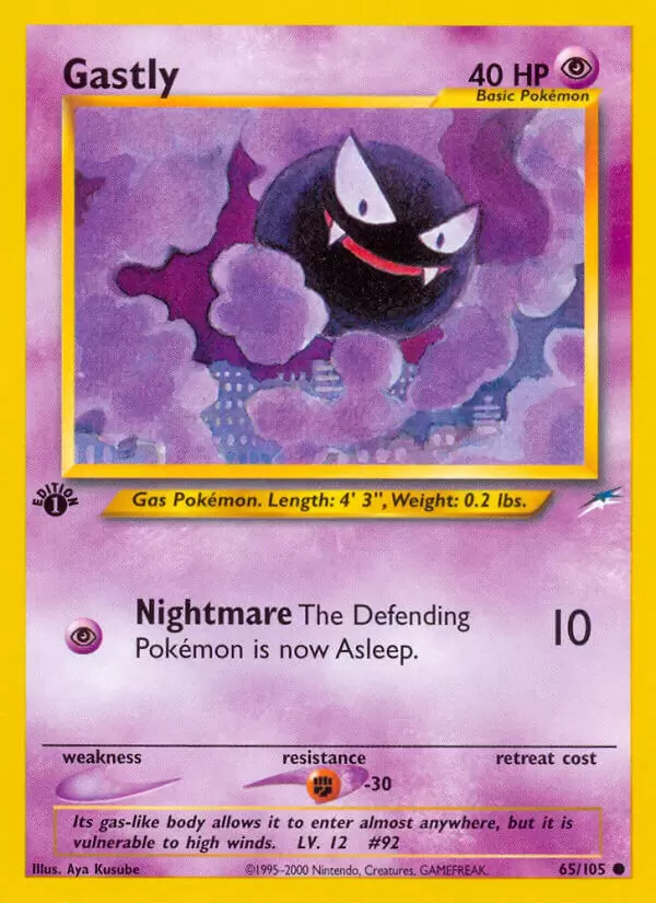 Neo Destiny - Gastly 1st Edition