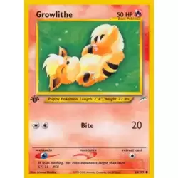 Growlithe 1st Edition