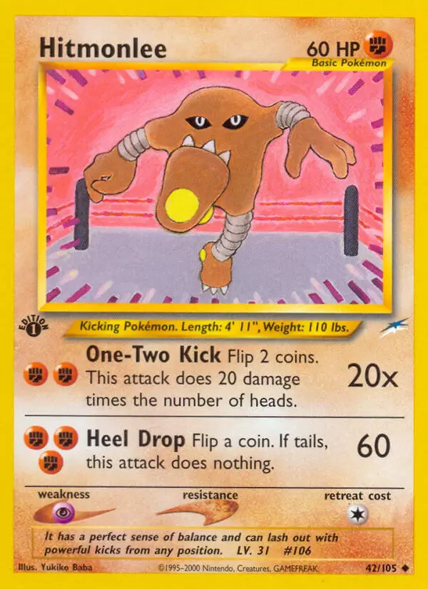 Neo Destiny - Hitmonlee 1st Edition