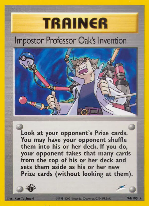 Neo Destiny - Impostor Professor Oak\'s Invention 1st Edition