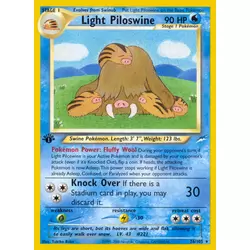 Light Piloswine 1st Edition