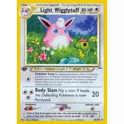 Light Wigglytuff 1st Edition