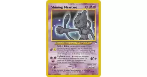 shiny mewtwo card