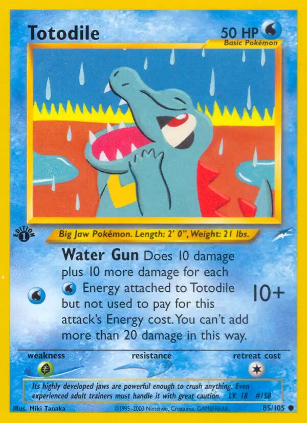 Neo Destiny - Totodile 1st Edition