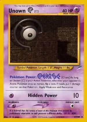 Neo Destiny - Unown C