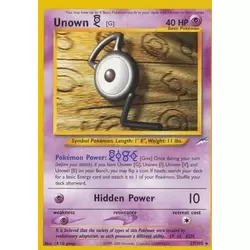 Checklist Basic Pokemon - 2010 - Unown