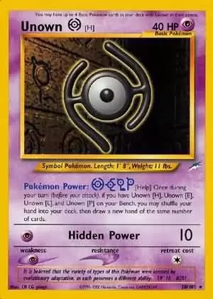 Neo Destiny - Unown H