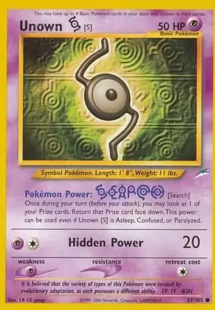 Neo Destiny - Unown S