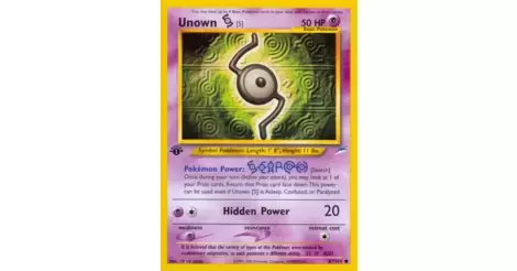 Unown S, Pokémon