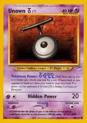Neo Destiny - Unown T