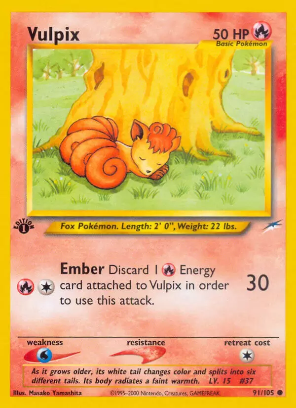 Neo Destiny - Vulpix 1st Edition