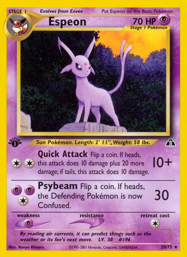 Neo Discovery - Espeon 1st Edition