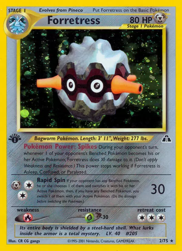 Neo Discovery - Forretress 1st Edition Holo