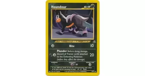 Houndour Uncommon Pokemon Card Neo Discovery 39/75