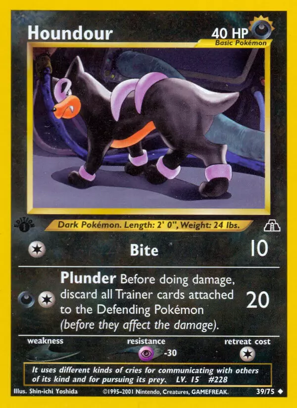Neo Discovery - Houndour 1st Edition