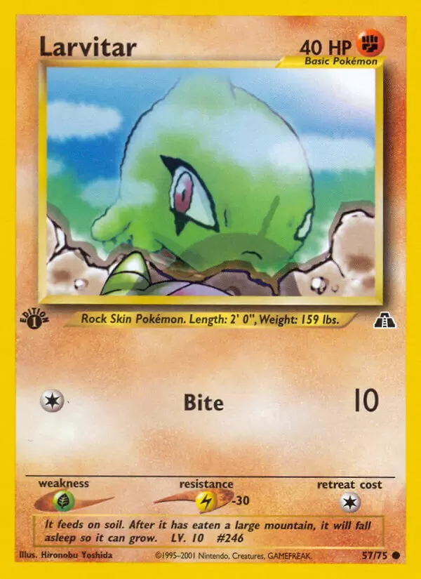 Neo Discovery - Larvitar 1st Edition