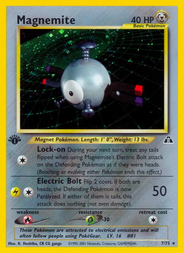 Neo Discovery - Magnemite 1st Edition Holo
