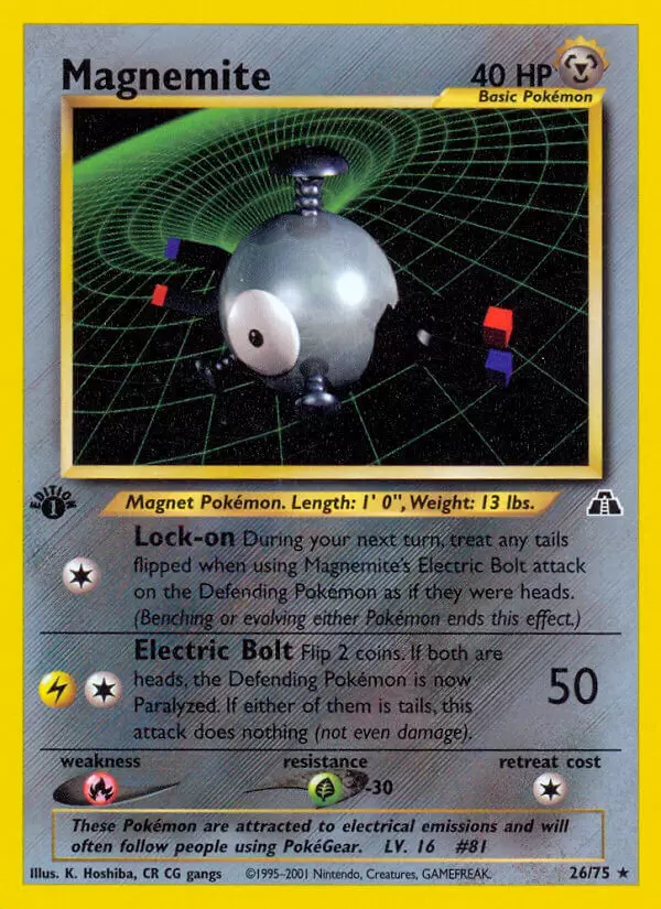 Neo Discovery - Magnemite 1st Edition