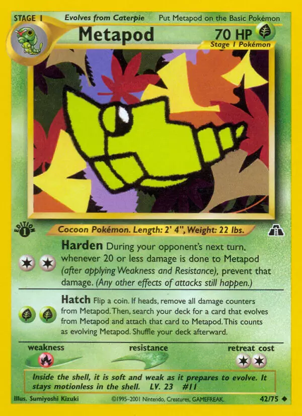 Neo Discovery - Metapod 1st Edition