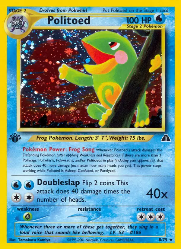 Neo Discovery - Politoed 1st Edition Holo