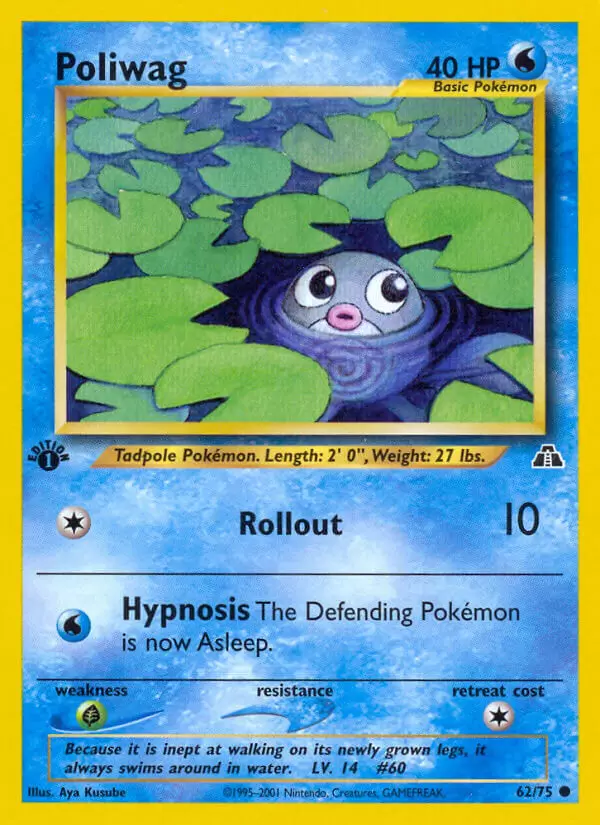 Neo Discovery - Poliwag 1st Edition