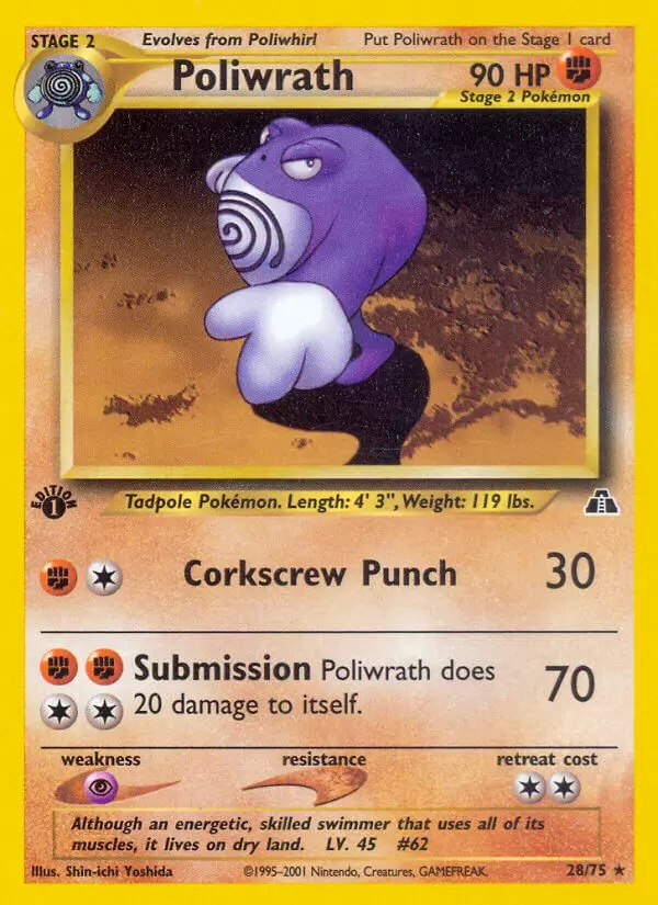 Neo Discovery - Poliwrath 1st Edition