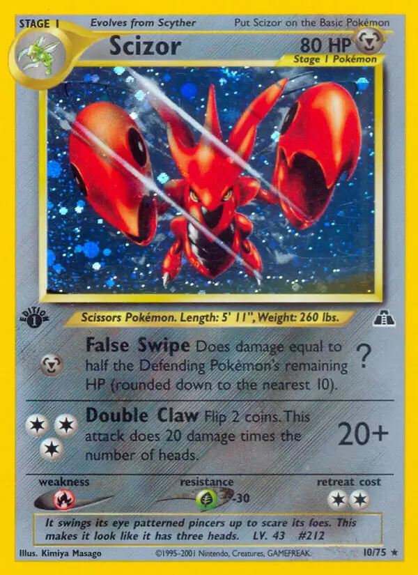 Neo Discovery - Scizor 1st Edition Holo