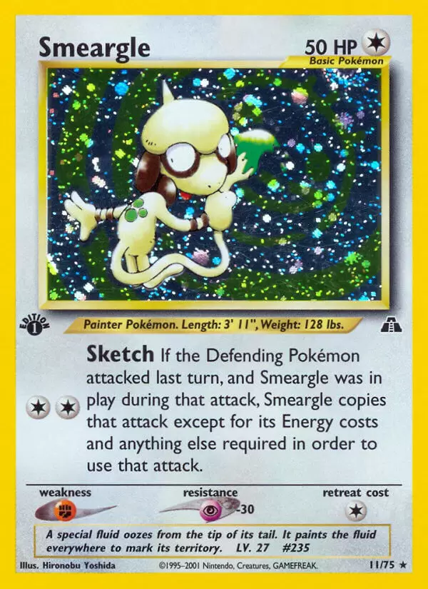Neo Discovery - Smeargle 1st Edition Holo