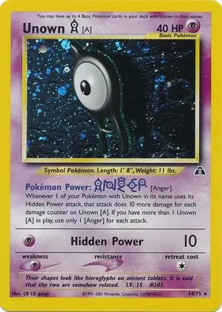 Neo Discovery - Unown A Holo