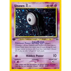 Unown A 1st Edition Holo
