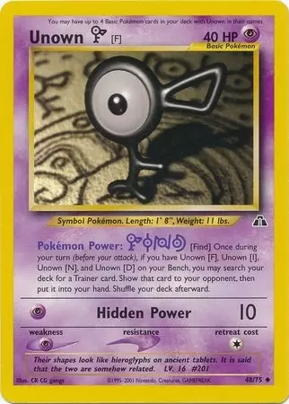 Neo Discovery - Unown F