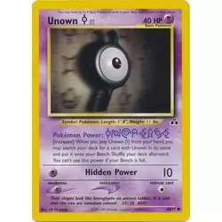 Checklist Basic Pokemon - 2010 - Unown