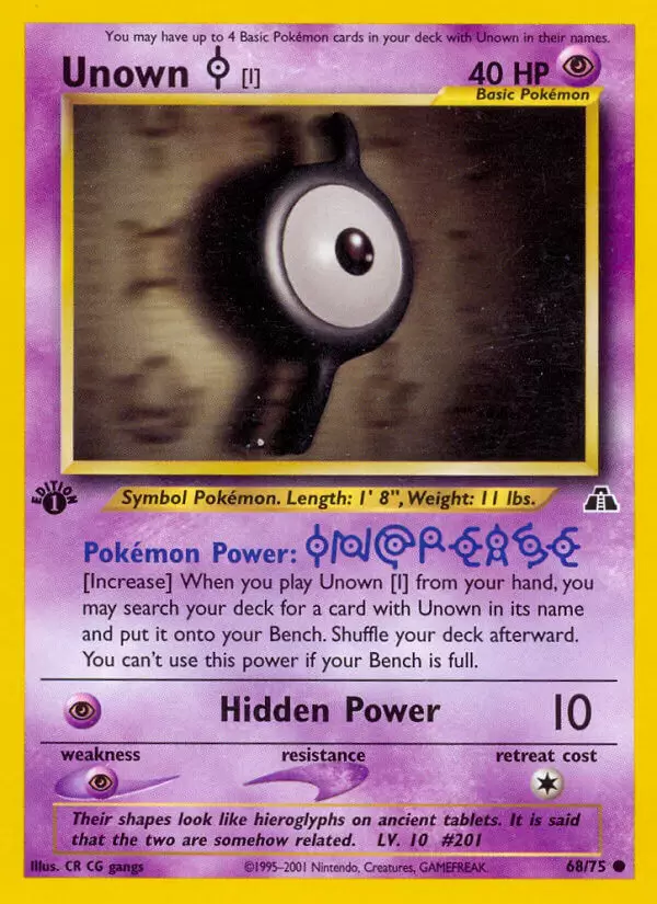 Neo Discovery - Unown I 1st Edition