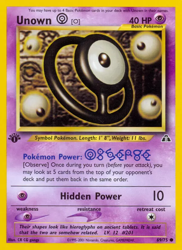 Neo Discovery - Unown O 1st Edition