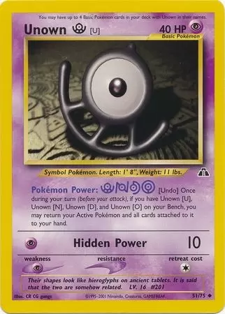 Neo Discovery - Unown U