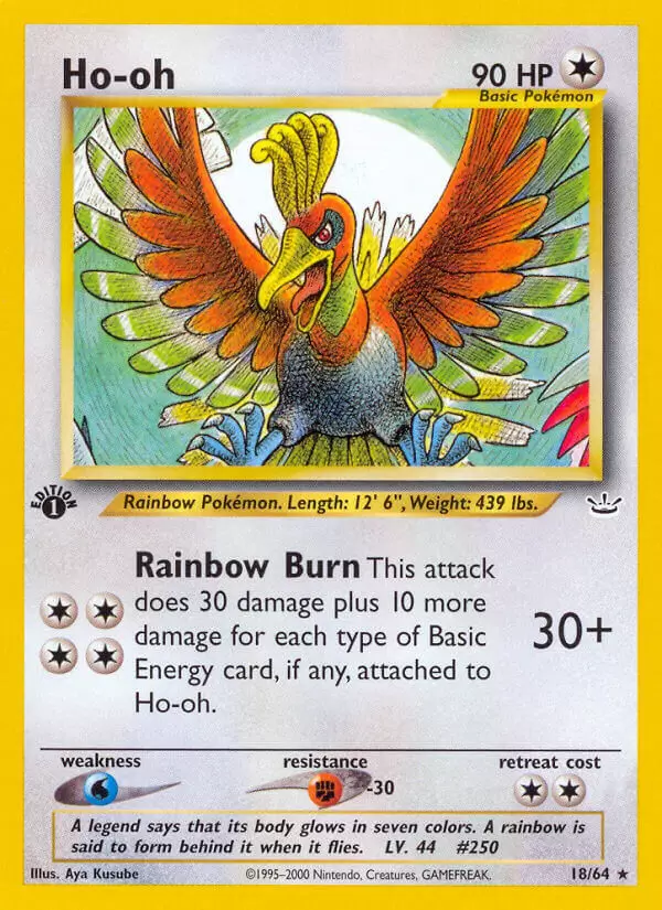  Ho-Oh - 001/025 - Holo Rare : Toys & Games