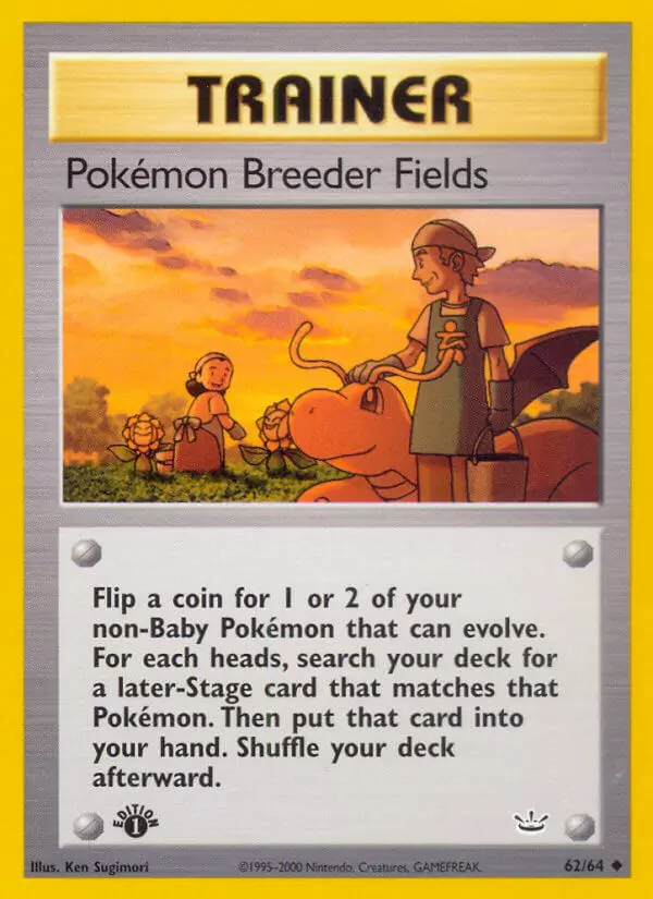 Neo Revelation - Pokémon Breeder Fields 1st Edition