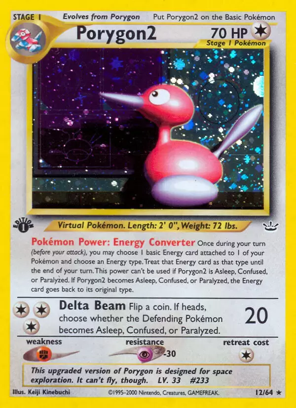 Neo Revelation - Porygon2 1st Edition Holo