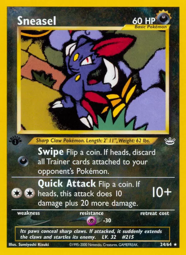 Neo Revelation - Sneasel 1st Edition