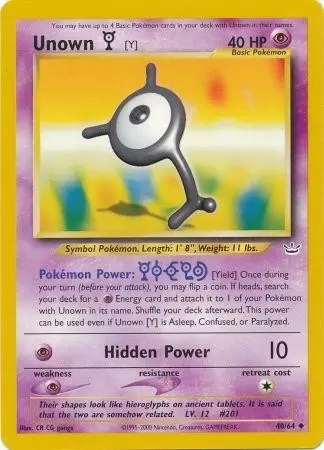 Neo Revelation - Unown Y