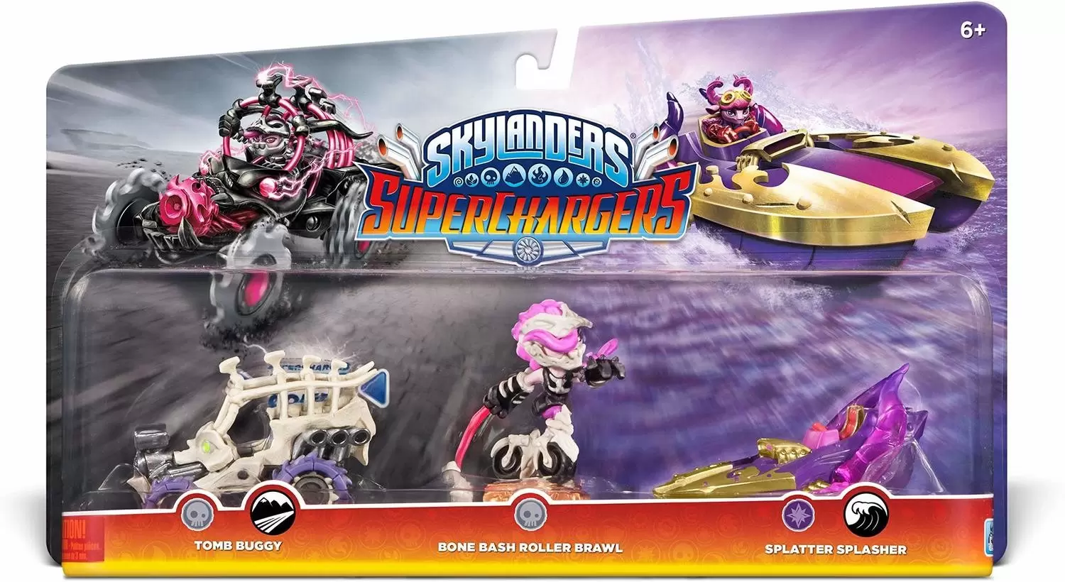 Skylanders Superchargers - Skylanders Superchargers Combo Pack Tomb Buggy Bone Bash Roller Brawl Splatter Splasher