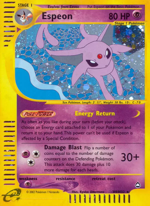 Aquapolis - Espeon Holo