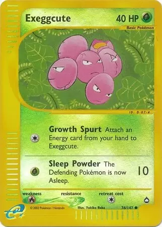 Aquapolis - Exeggcute Reverse