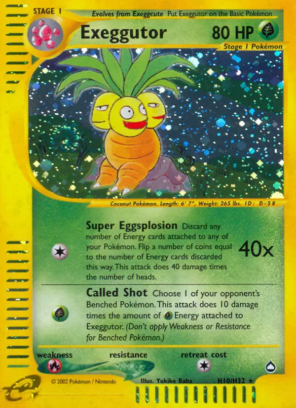Aquapolis - Exeggutor Holo